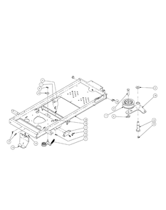 Frame Assembly Diagram and Parts List for ENFORCER44 53AI3AGF750-19HP Cub Cadet Lawn Tractor